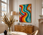 Groovy Retro Swirl Print