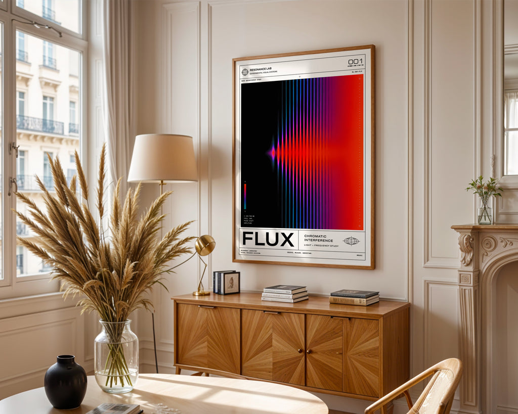 FLUX Print displayed in an office setting