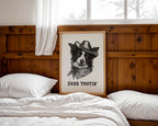 Cowboy Dog Print size comparison guide