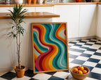 Groovy Retro Swirl Print