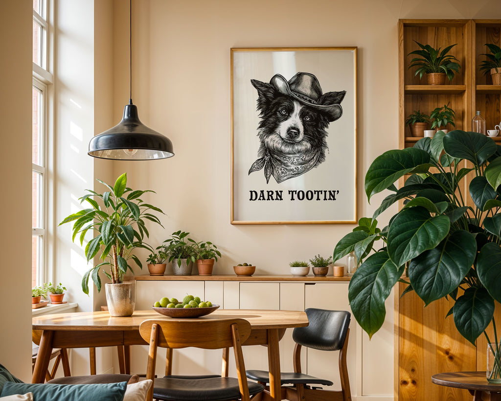 Cowboy Dog Print