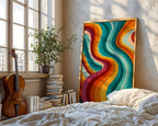 Groovy Retro Swirl Print