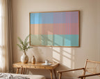 Pastel Stripe Print shown at an angle to display detail