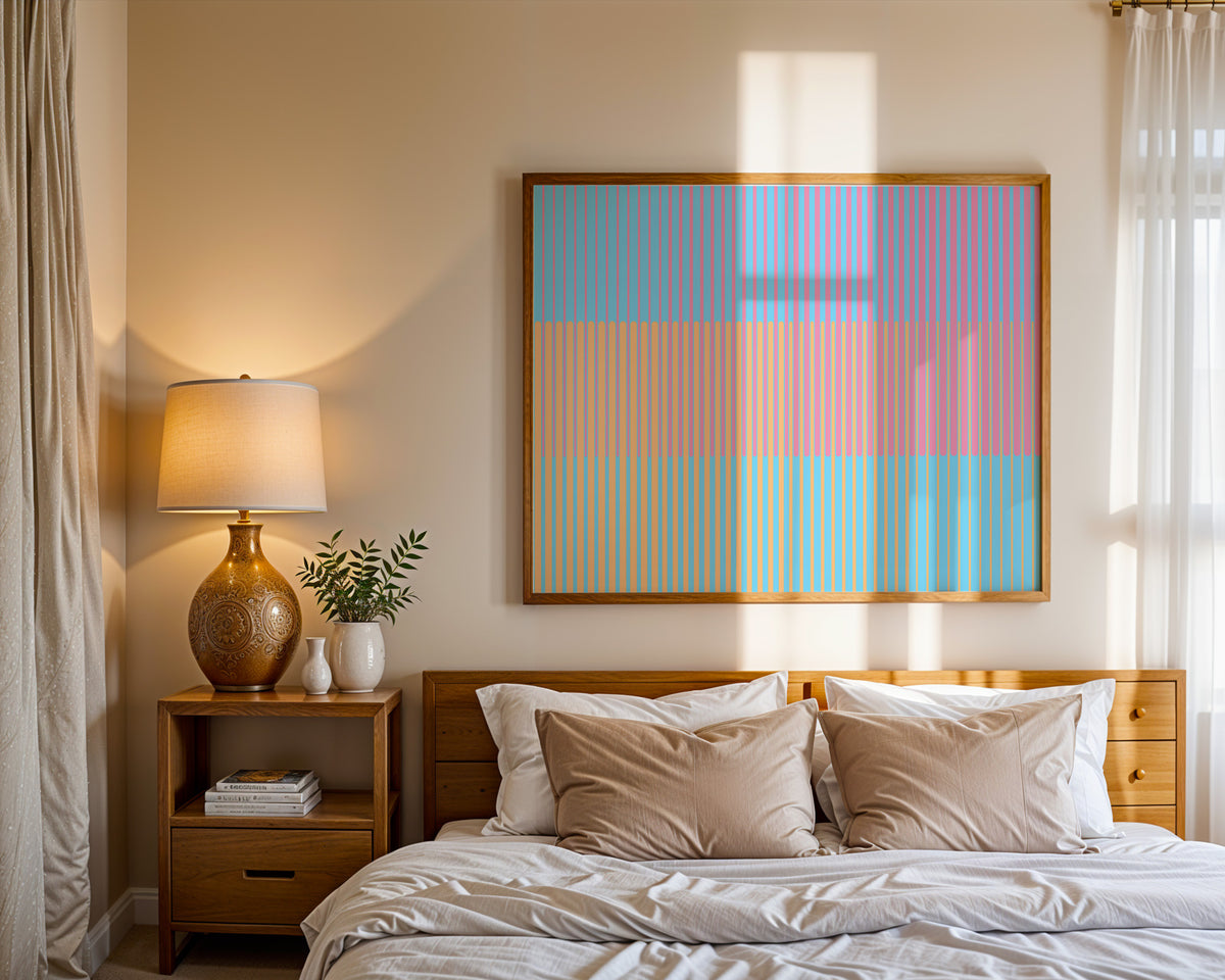 Pastel Stripe Print size comparison guide