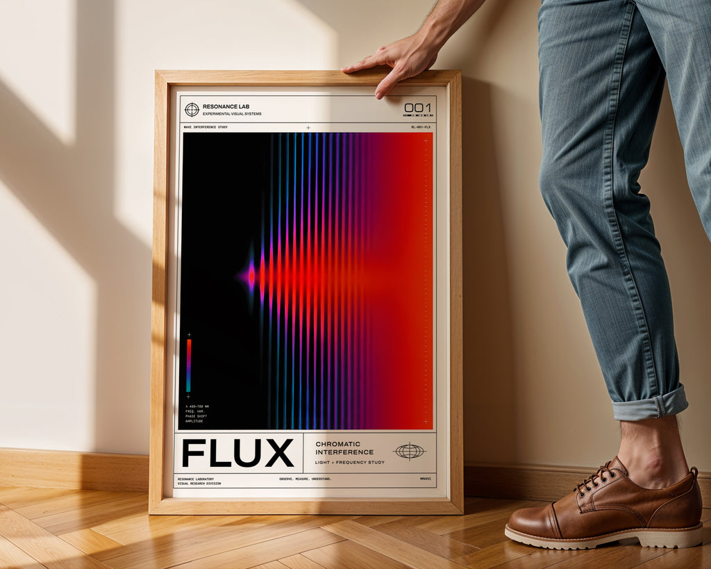FLUX Print shown at an angle to display detail