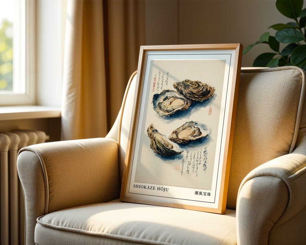 Sumi-e Oyster Print