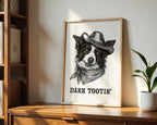 Cowboy Dog Print