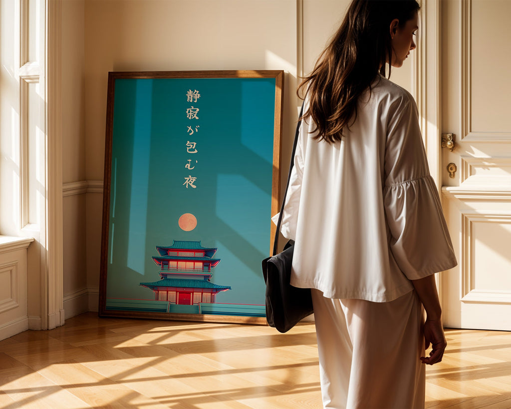 Japanese Zen Pagoda Print — Digital Download