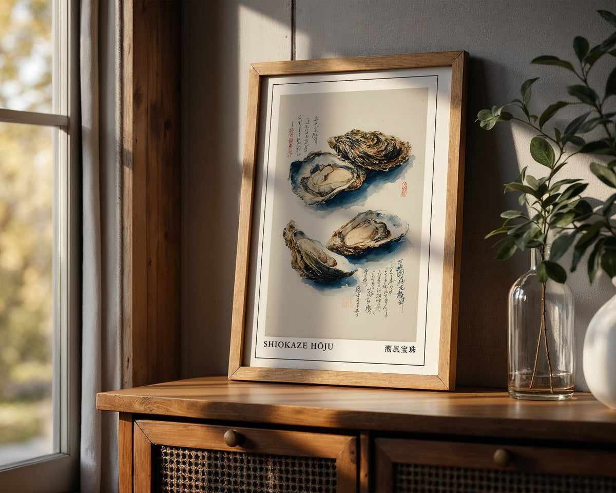 Sumi-e Oyster Print