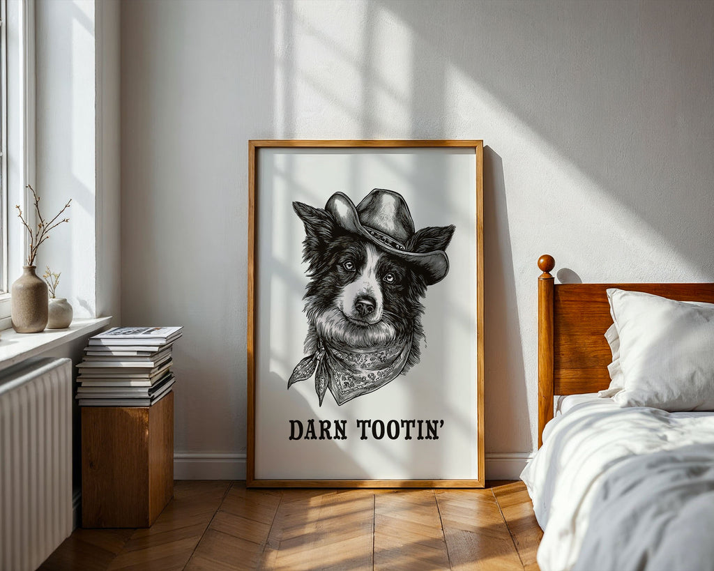 Cowboy Dog Print