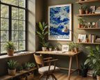 Japanese Wave Print — Digital Download shown at an angle to display detail