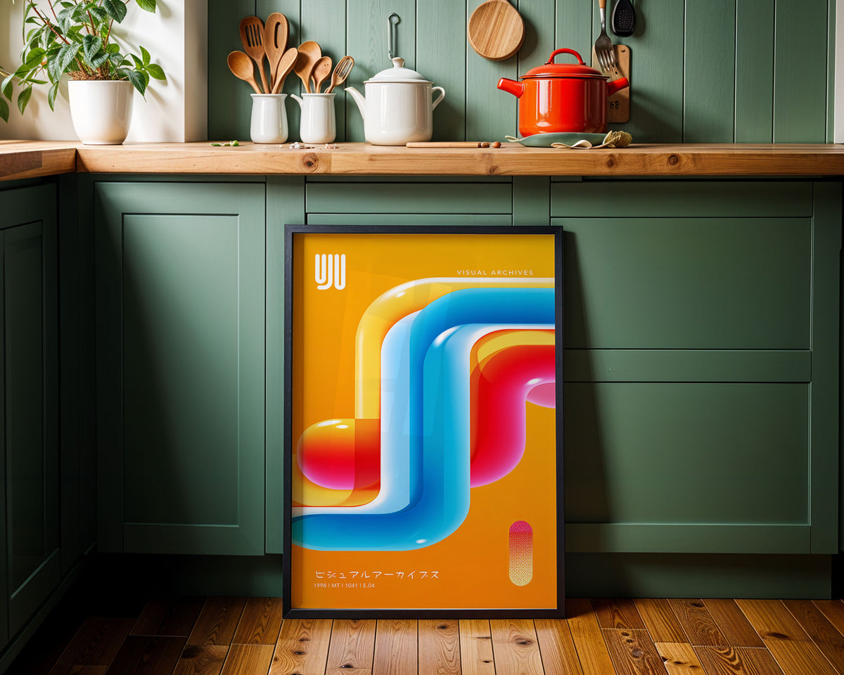 Neon Abstract Print — Digital Download