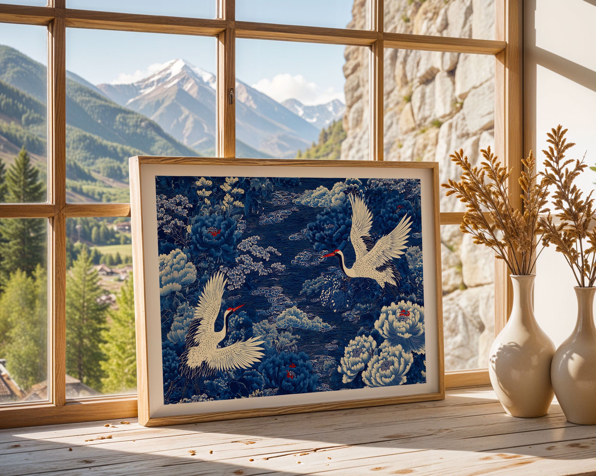 Blue Crane Print