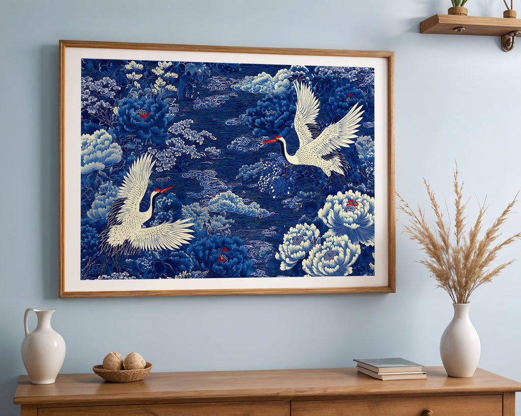 Blue Crane Print