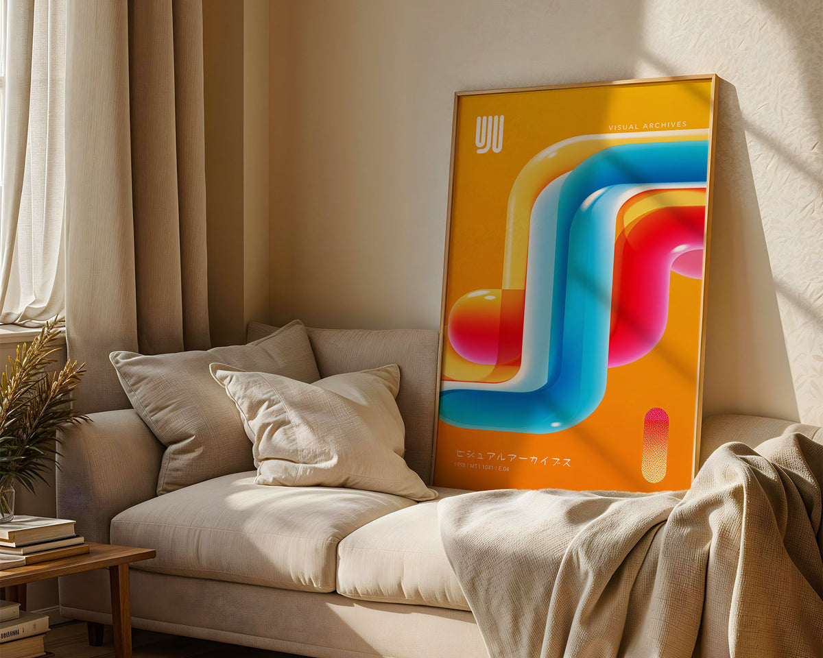 Neon Abstract Print — Digital Download
