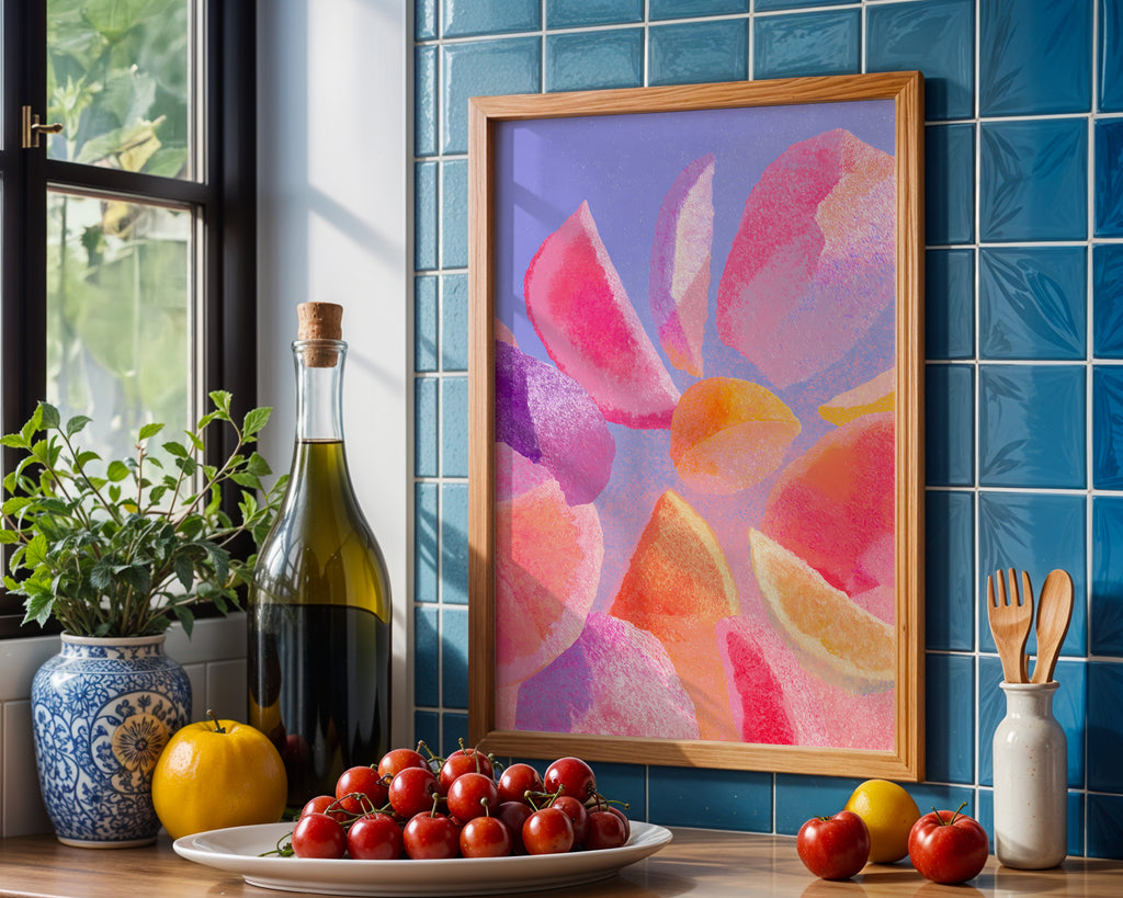 Citrus Abstract Print