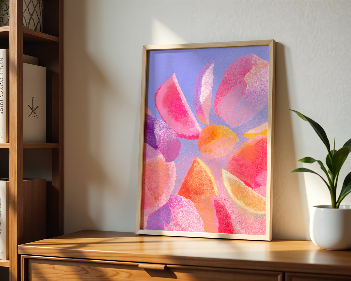 Citrus Abstract Print