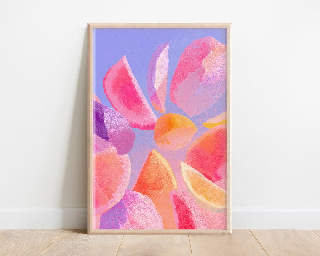 Citrus Abstract Print