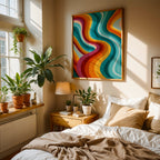 Groovy Retro Swirl Print