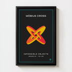 Möbius cross impossible object geometric art print