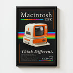 Retro Macintosh 128K vintage computer art print
