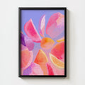 Citrus Abstract Print art print, oranges, lemons, and limes in bold abstract shapes
